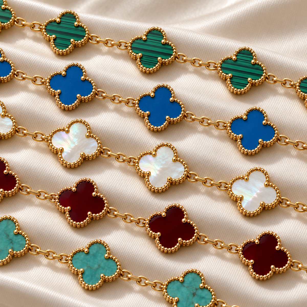 Clover-Armband Gold div. Farben