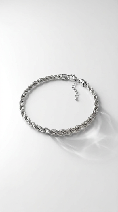 Elegantes gedrehtes Armband – Edelstahl (Gold & Silber)