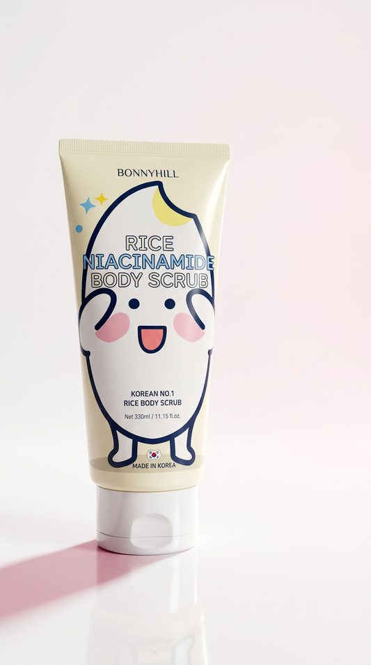 BONNYHILL Rice Niacinamide Body Scrub 330ml – Strahlend glatte Haut wie in Korea ✨
