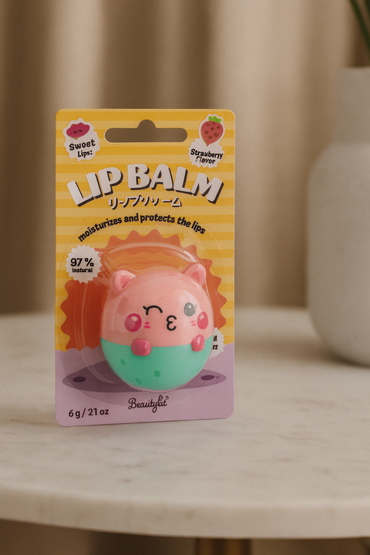 🐷 BeautyLit Lip Balm „Sweet Lips“ – Strawberry Flavor 🍓