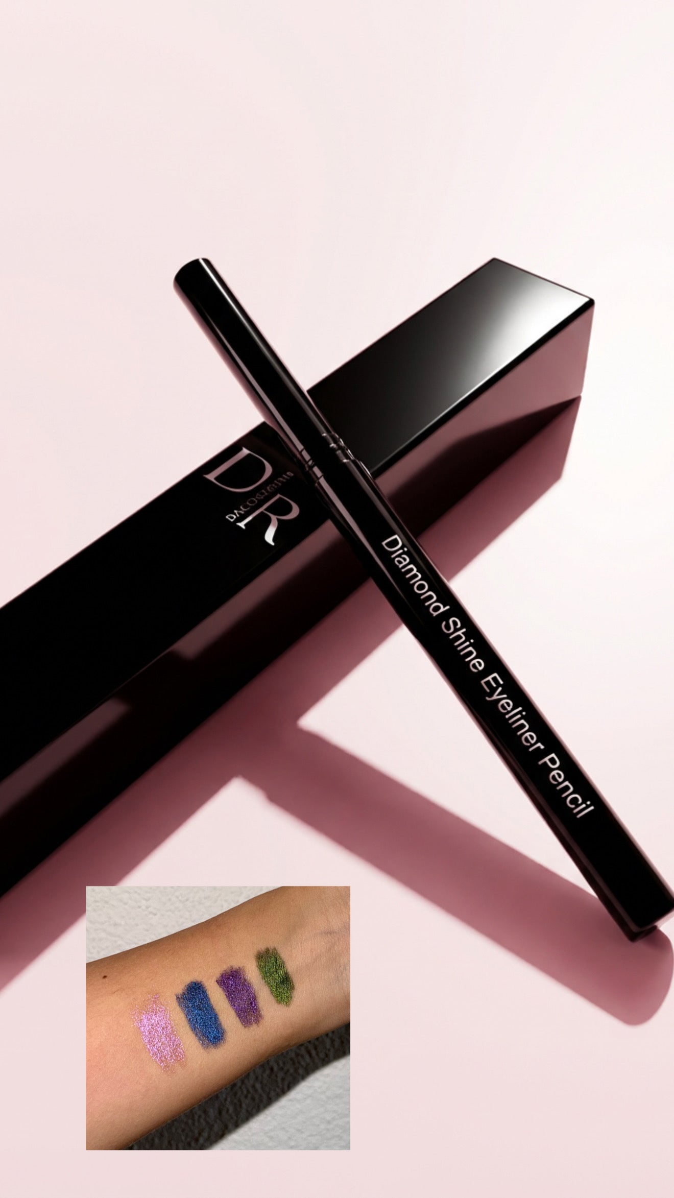 Dacostas Rem - Metallic Eye Liner – 48H Long Lasting ✨ Farben: Rosa, Grün, Blau, Violette