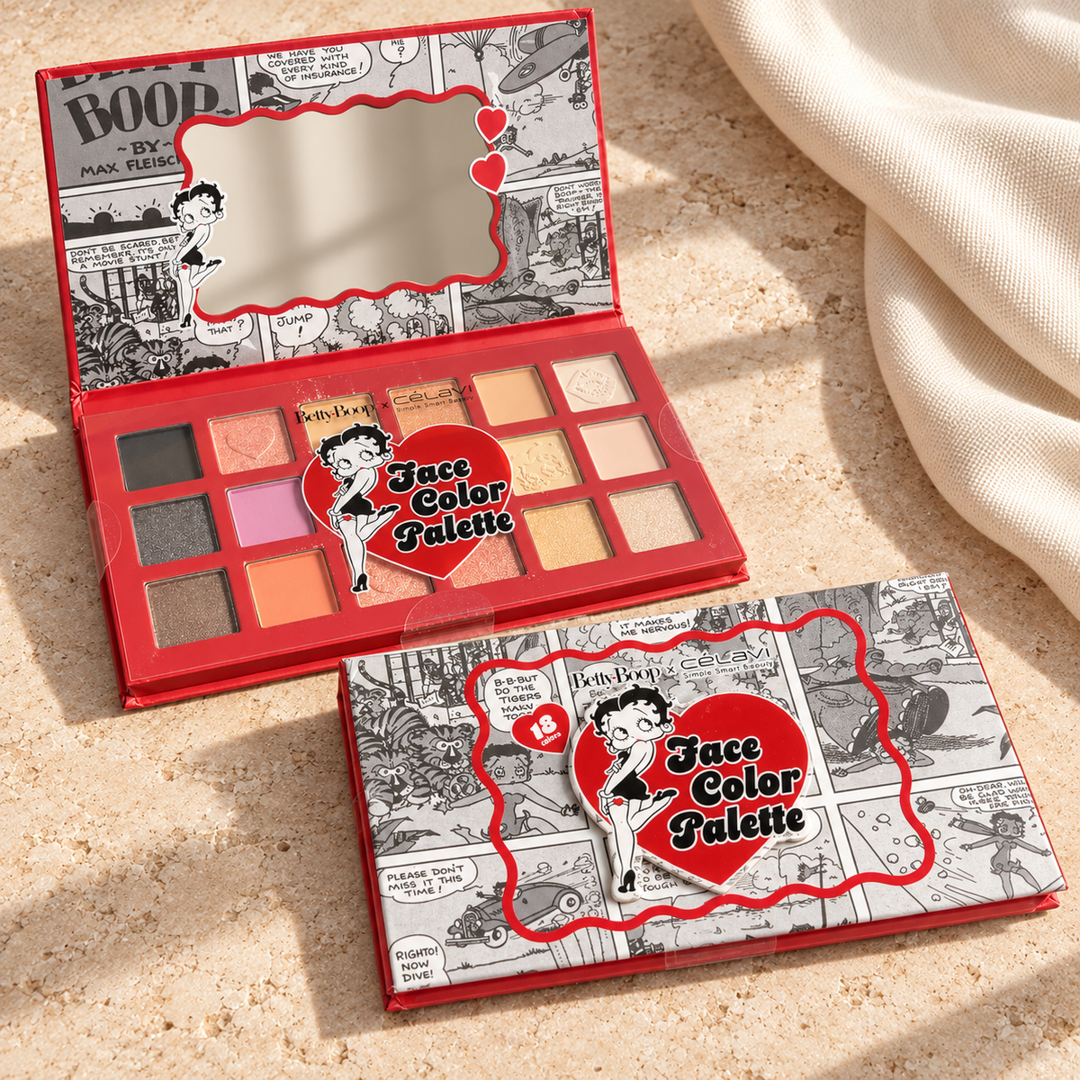 Betty Boop x célavi Face Color Palette – 18 Colors