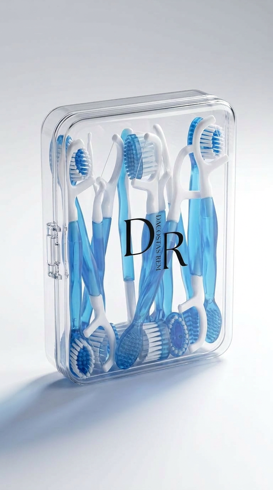 DACOSTAS REM – 360° Zahnbürsten Set (12 Stück) mit Minz-Frische & integrierter Zahnpasta 🦷✨