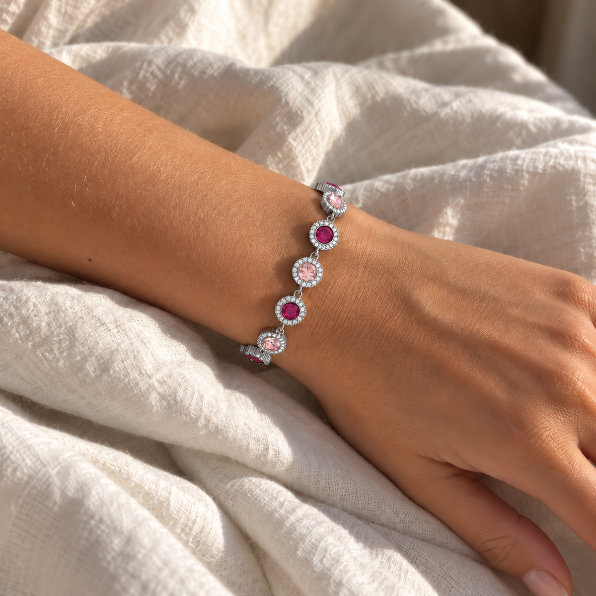 Armband Rosé Silber