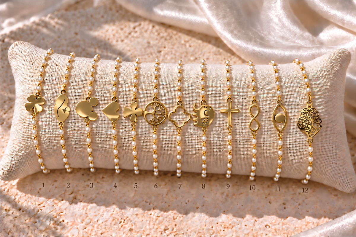 Pearl Charms – Filigrane Armbänder mit Wunschmotiv
