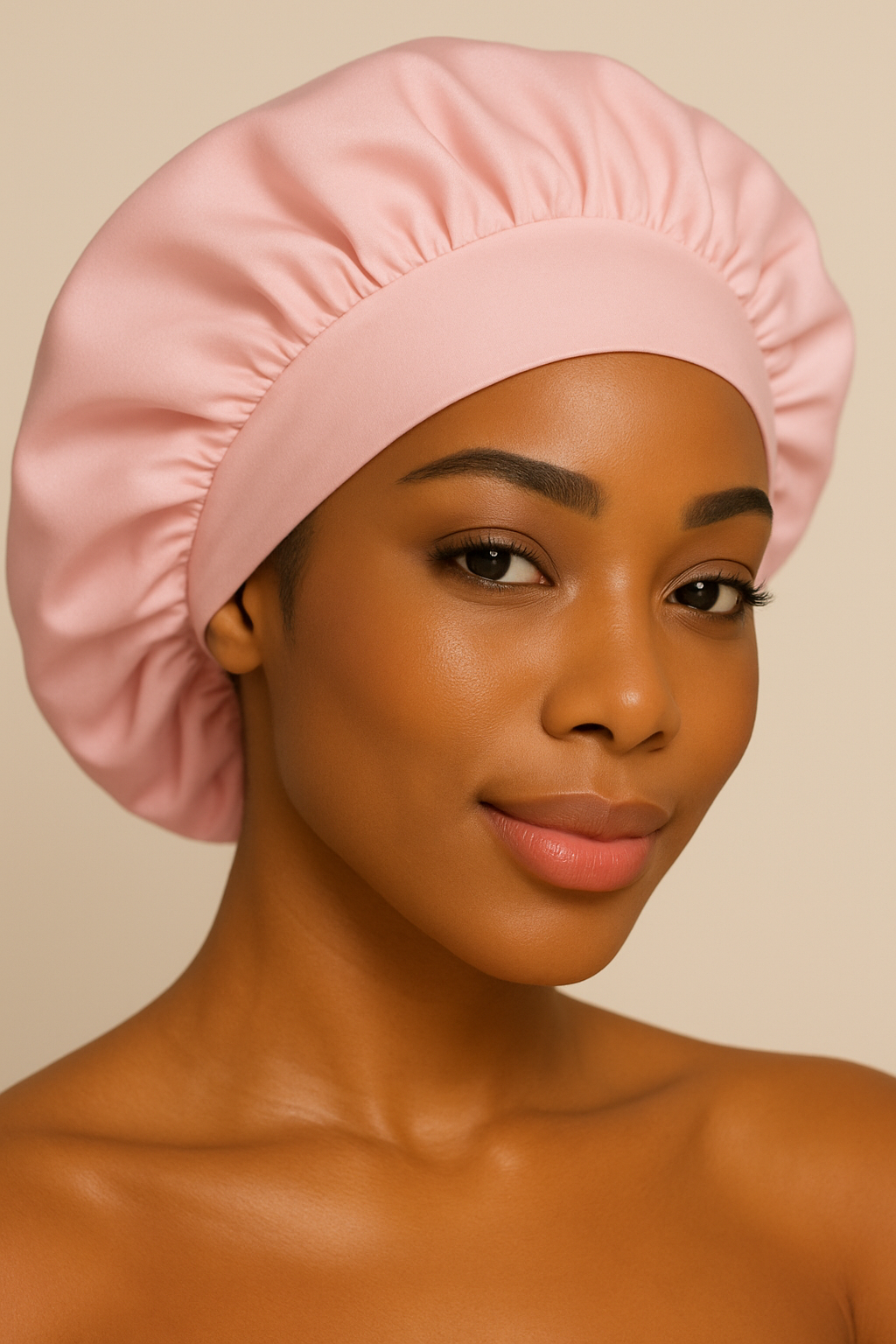 Satin Wide-Edge Bonnet 💗