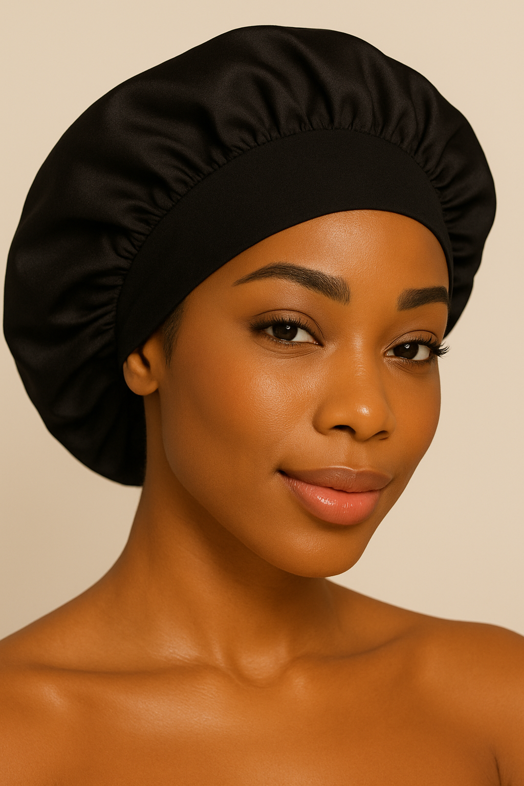 Satin Wide-Edge Bonnet 💗