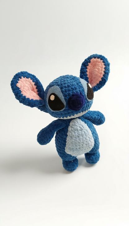 Gehäkelter Blau-Plüschfreund – Handgemacht & super weich
