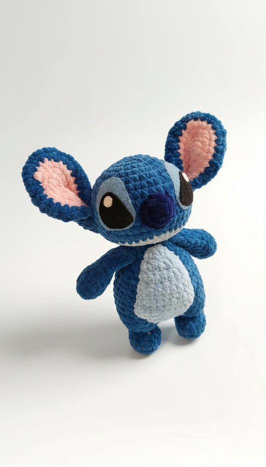 Gehäkelter Blau-Plüschfreund – Handgemacht & super weich