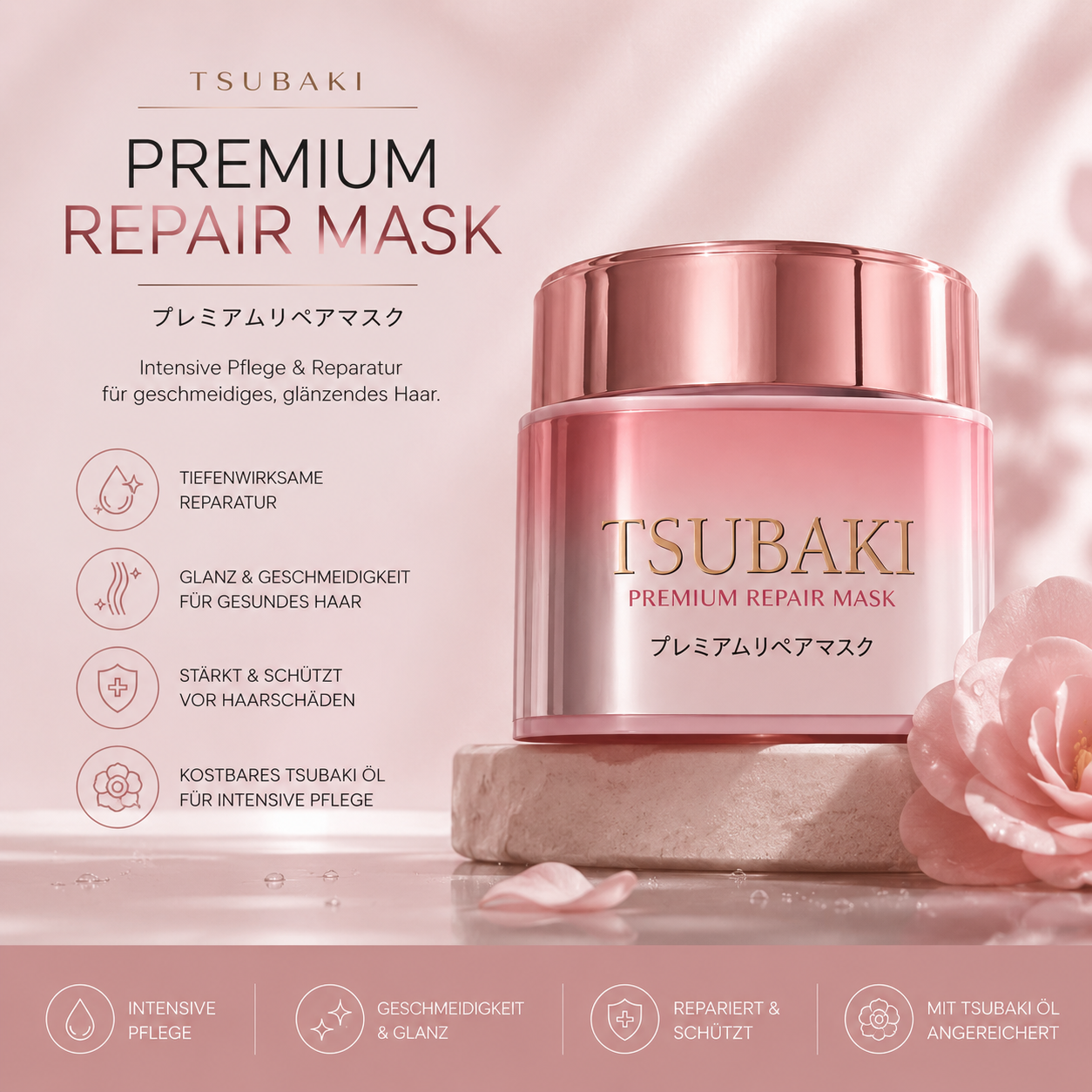 Limitiert- TSUBAKI Premium Repair Mask – Haarmaske aus Japan 🇯🇵