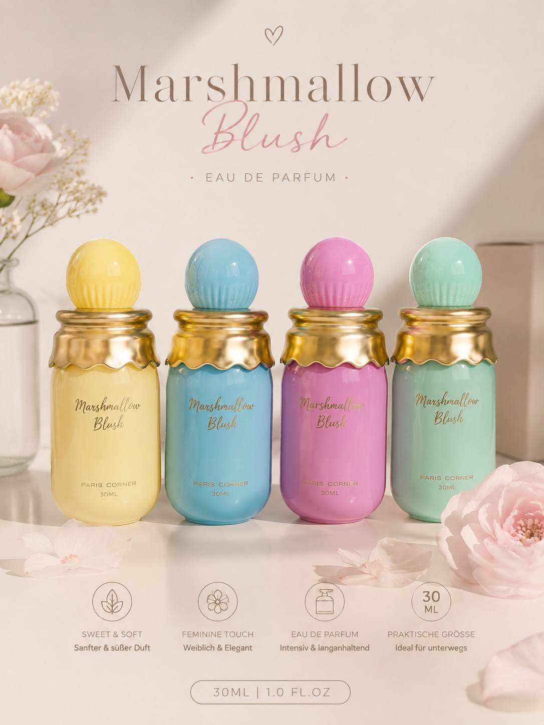 🍬 Marshmallow Blush Mini Collection – Eau de Parfum 30 ml ✨