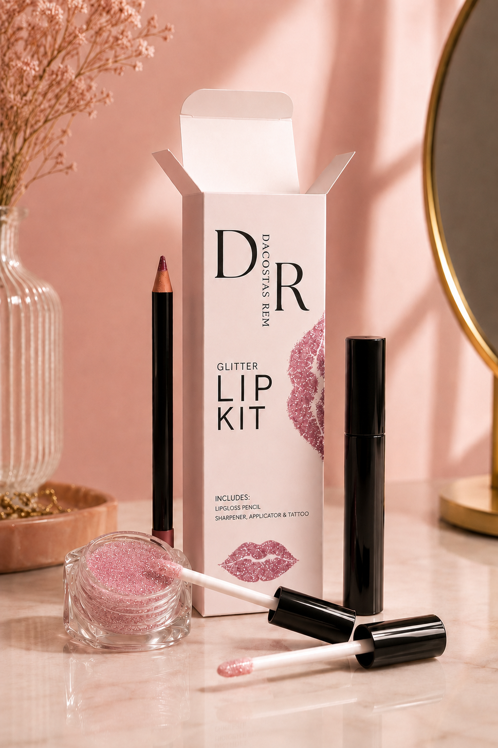 ✨ Glitzerndes Lip-Kit von Dacostas Rem für ultra-strahlende Lippen