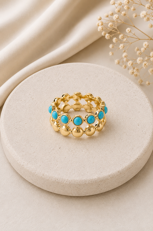 Verstellbarer Turquoise Glow Ring ✨💎