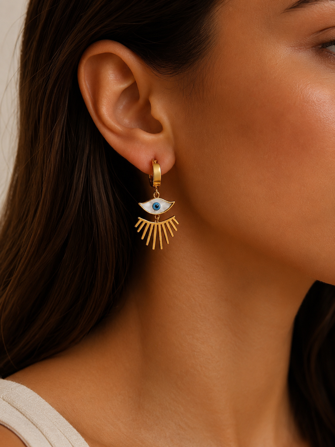 Evil Eye Ohrringe aus Edelstahl – Schutz & Style in einem ✨