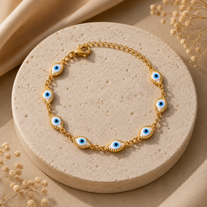 Edelstahl Armband „Blue Eye“ 👁️✨