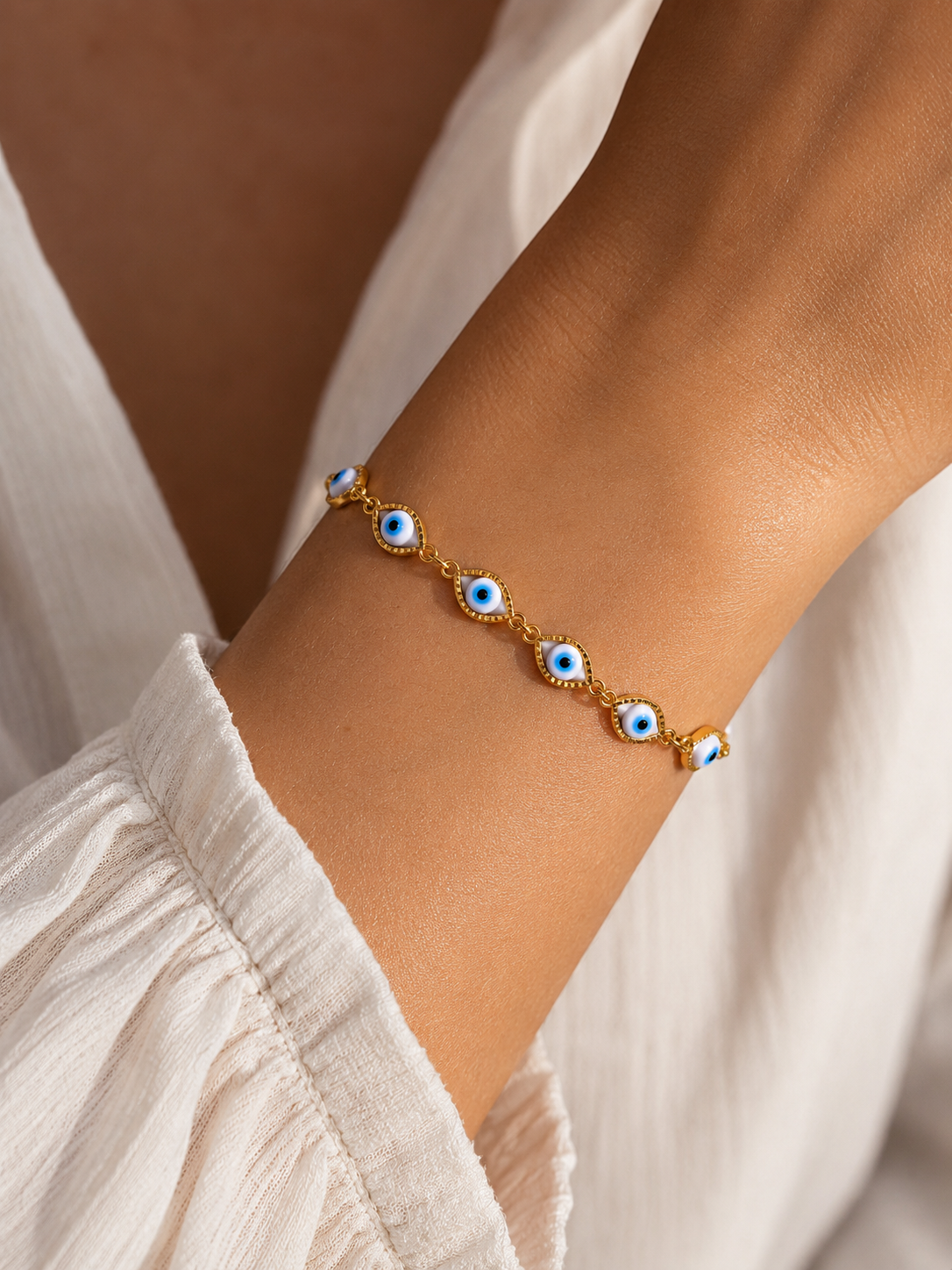 Edelstahl Armband „Blue Eye“ 👁️✨