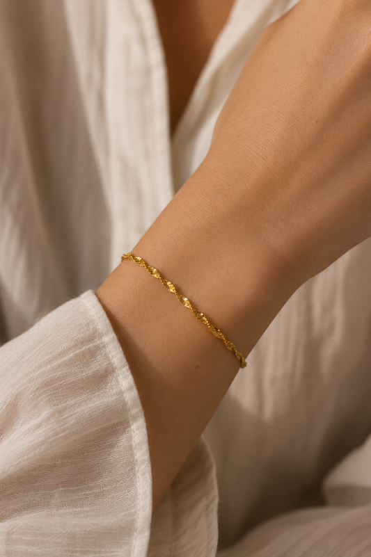✨ Feines Edelstahl-Armband ✨ - Gold und Silber ✨