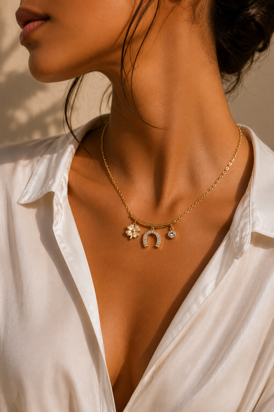 ✨ Lucky Charm Armband – Gold Edition ✨