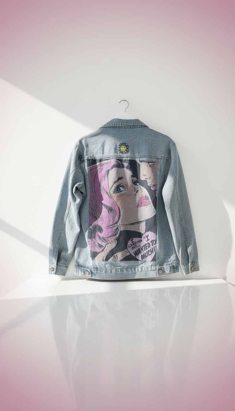 Denim Jacket „Pop Love“ – Größe M
