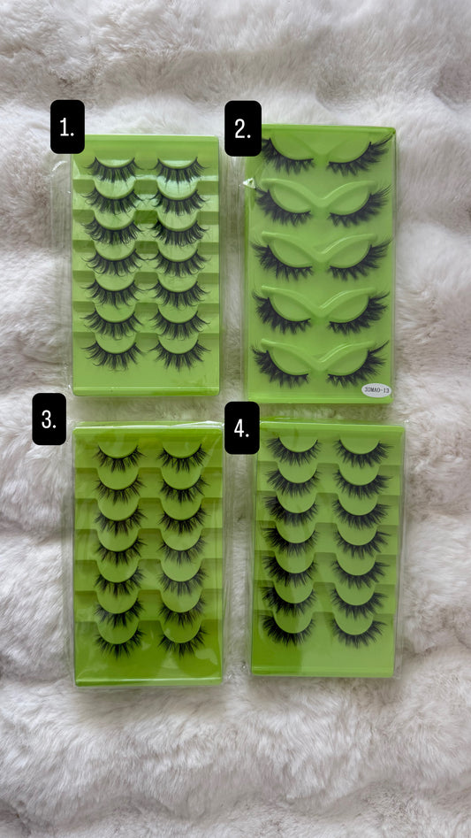 Wimpern Bundle – 4 Boxen, 4 Looks, je 7 Paar! ✨