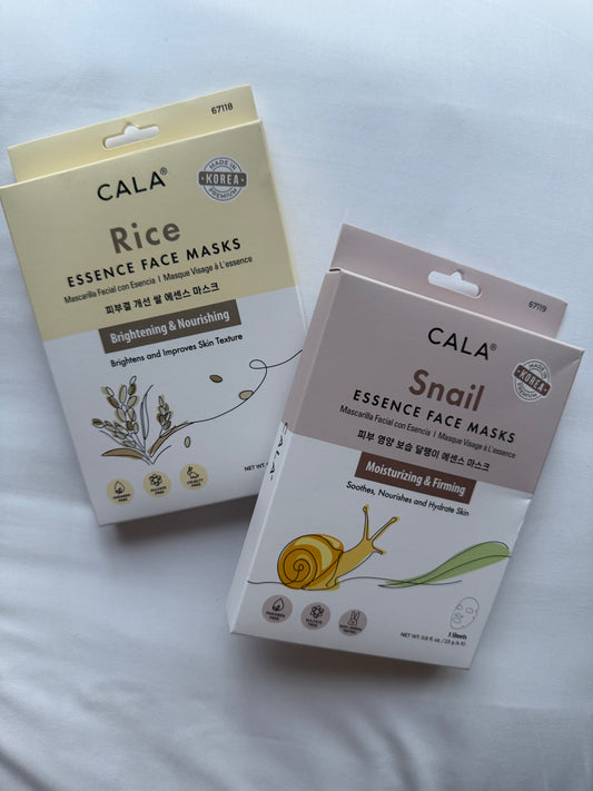 CALA Essence Face Masks – Rice & Snail (2er-Set)