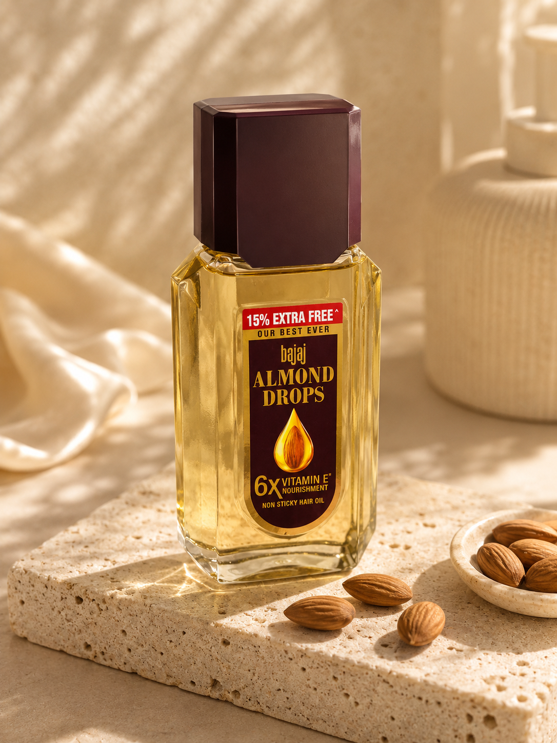 Bajaj Almond Drops Haaröl – Mit Mandelöl & Vitamin E