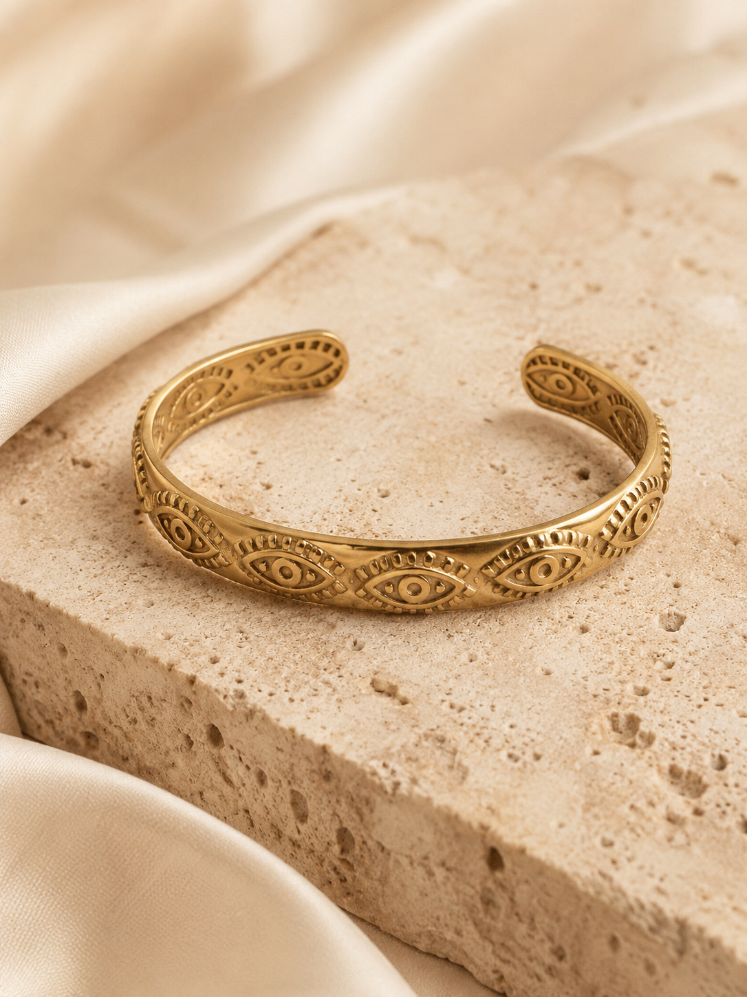Armreif Evil Eye Gold