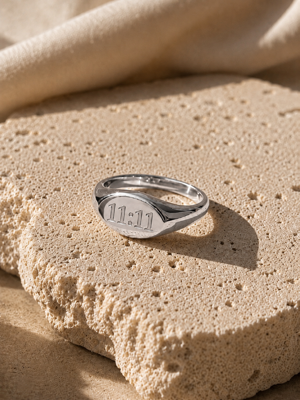 11:11 Ring – Edelstahl Silber